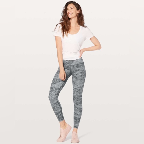 Lululemon Align Pant Area Ice Grey Leggings Abstract Tie Dye - Picture 3 of 15
